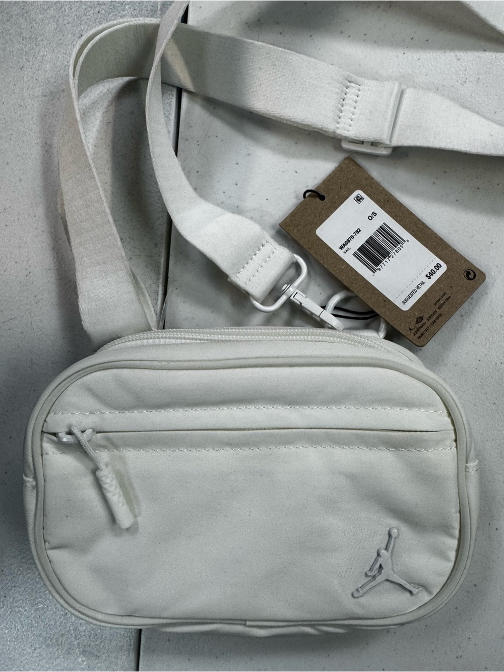 Jordan Small Crossbody Bag in Off-White